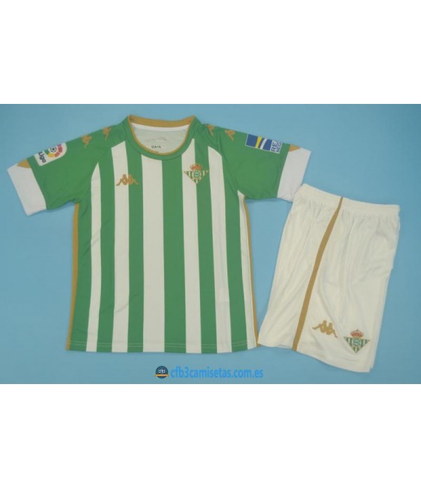 CFB3-Camisetas Betis 1a equipación 2020/21 - niÑos