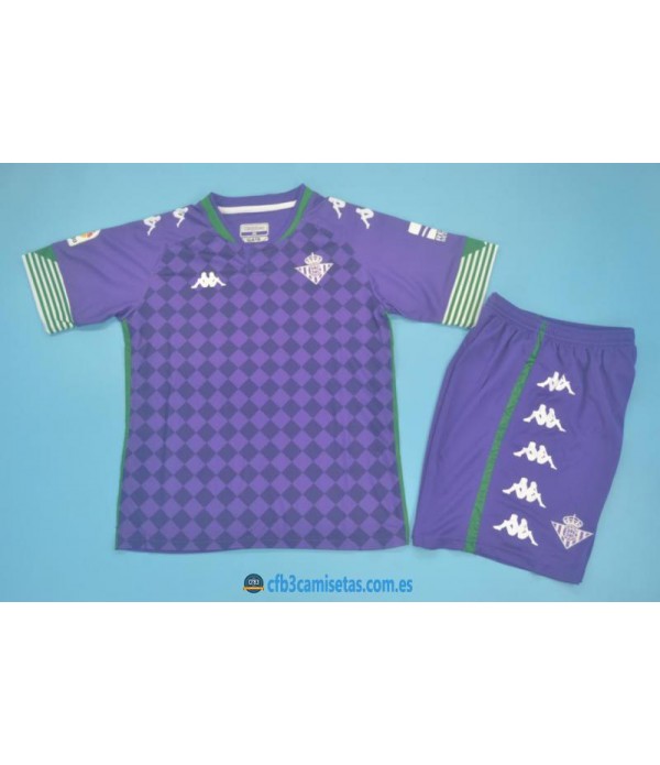 CFB3-Camisetas Betis 2a equipación 2020/21 - niÑos