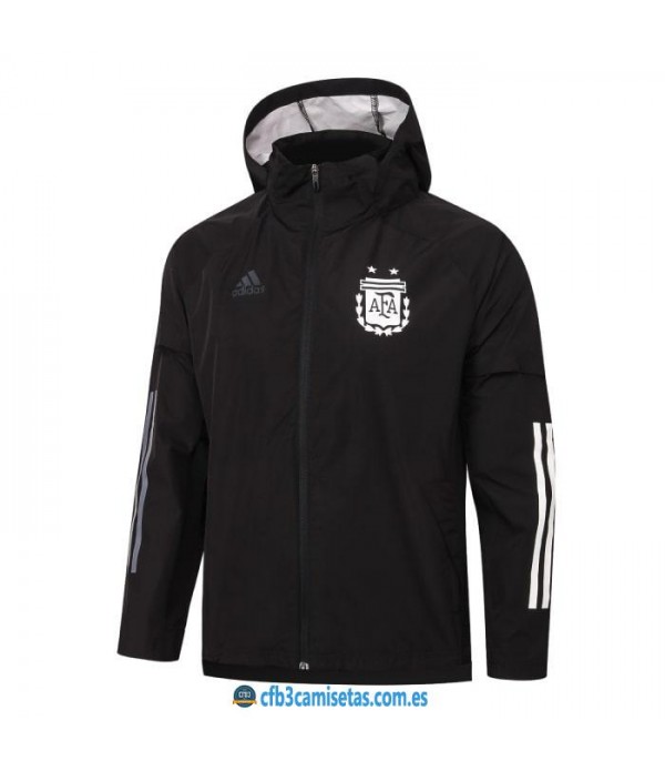 CFB3-Camisetas Chaqueta impermeable con capucha argentina 2020/21