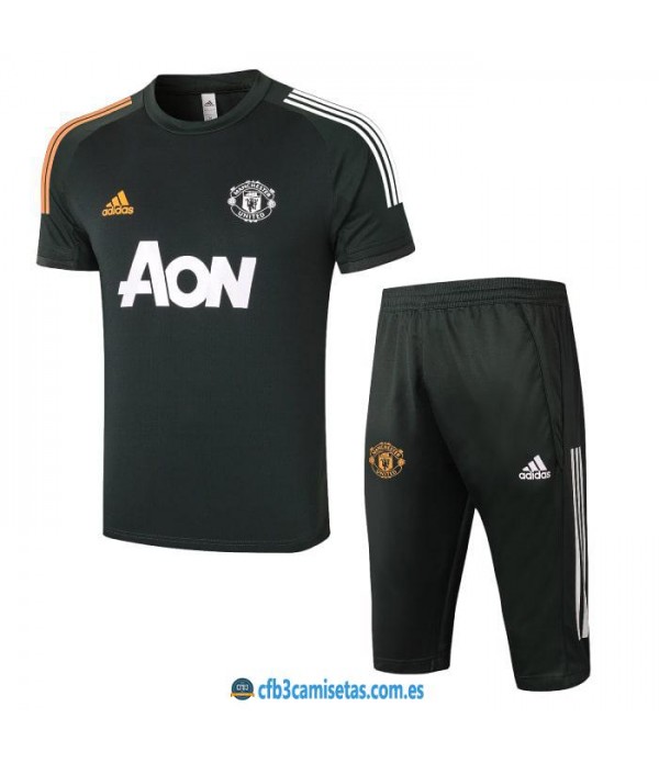 CFB3-Camisetas Kit entrenamiento manchester united 2020/21 - negro