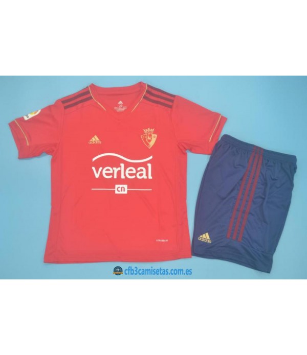 CFB3-Camisetas Osasuna 1a equipación 2020/21 - niÑos