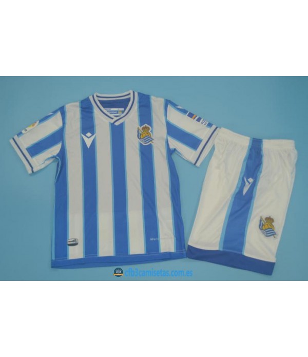 CFB3-Camisetas Real sociedad 1a equipación 2020/21 - niÑos