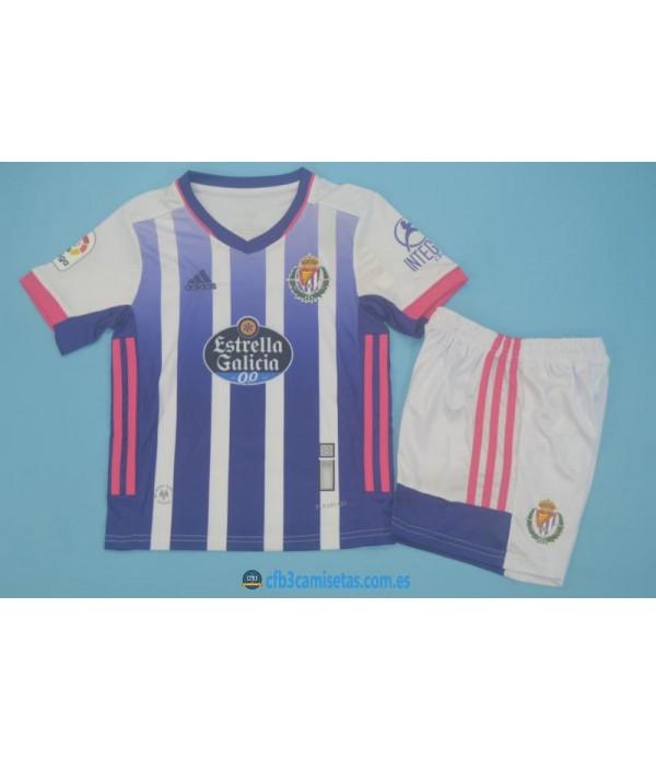 CFB3-Camisetas Real valladolid 1a equipación 2020/21 - niÑos