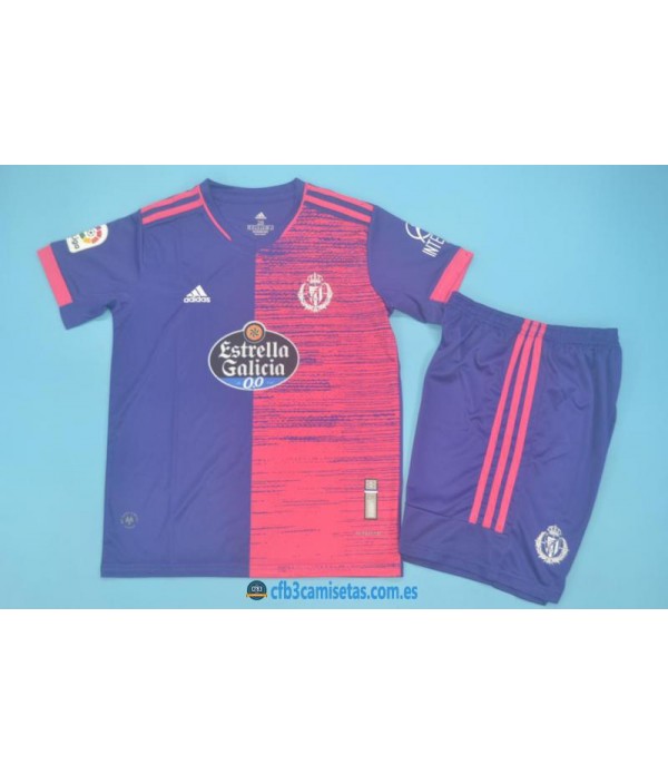 CFB3-Camisetas Real valladolid 2a equipación 2020/21 - niÑos