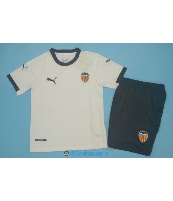 CFB3-Camisetas Valencia 1a equipación 2020/21 - niÑos