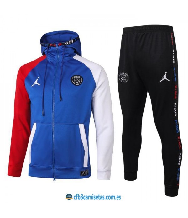 CFB3-Camisetas Chándal psg x jordan 2020/21 azul - niÑos