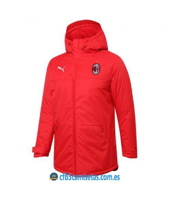 CFB3-Camisetas Chaqueta acolchada ac milan 2020/21 - roja