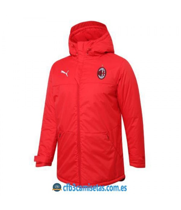 CFB3-Camisetas Chaqueta acolchada ac milan 2020/21 - roja