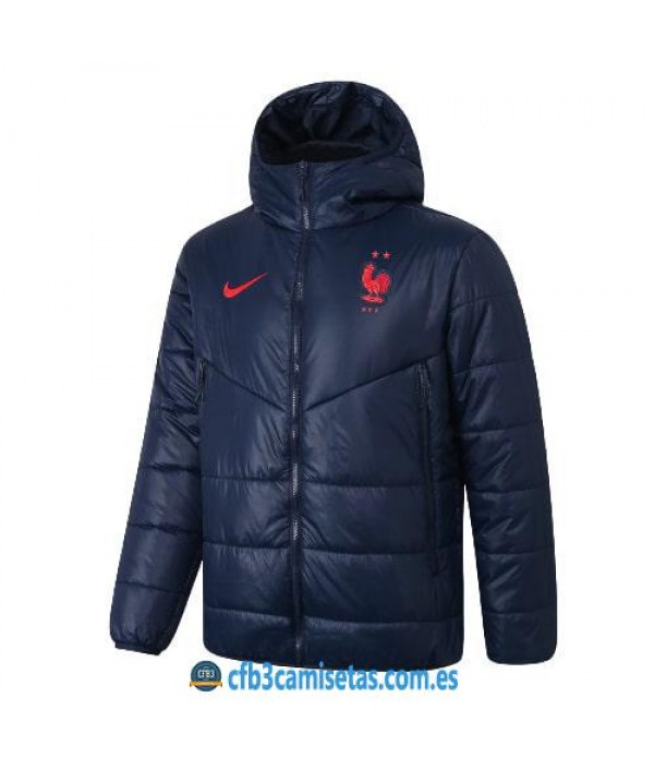 CFB3-Camisetas Chaqueta acolchada francia 2020/21 - azul