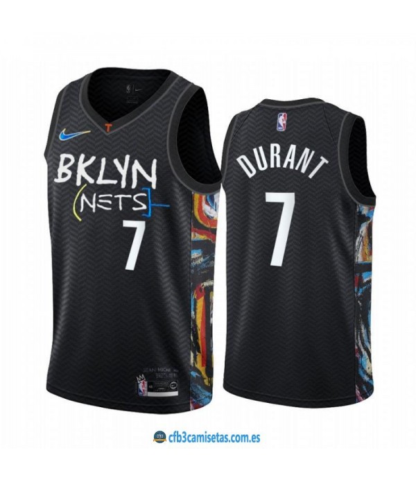 CFB3-Camisetas Kevin durant brooklyn nets 2020/21 - city edition