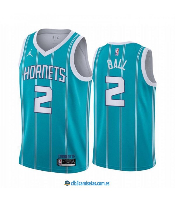 CFB3-Camisetas Lamelo ball charlotte hornets 2020/21 - icon