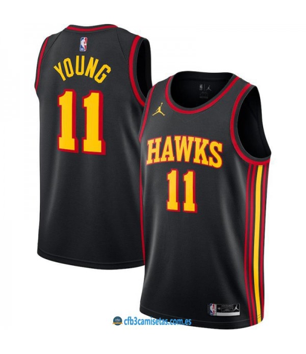 CFB3-Camisetas Trae young atlanta hawks 2020/21 - statement