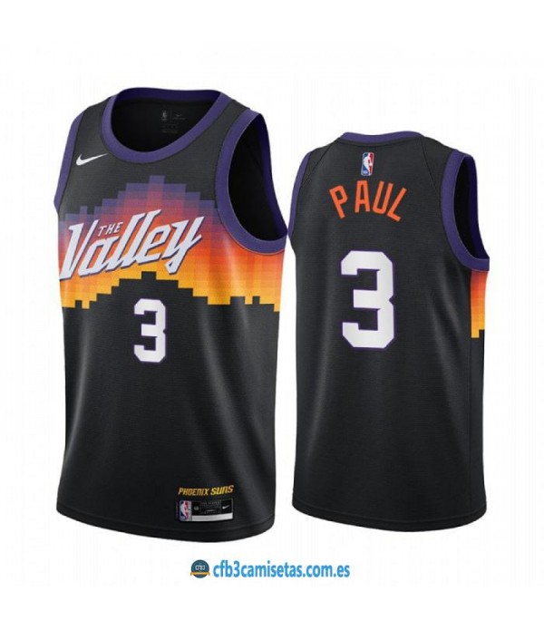 CFB3-Camisetas Chris paul phoenix suns 2020/21 - city edition