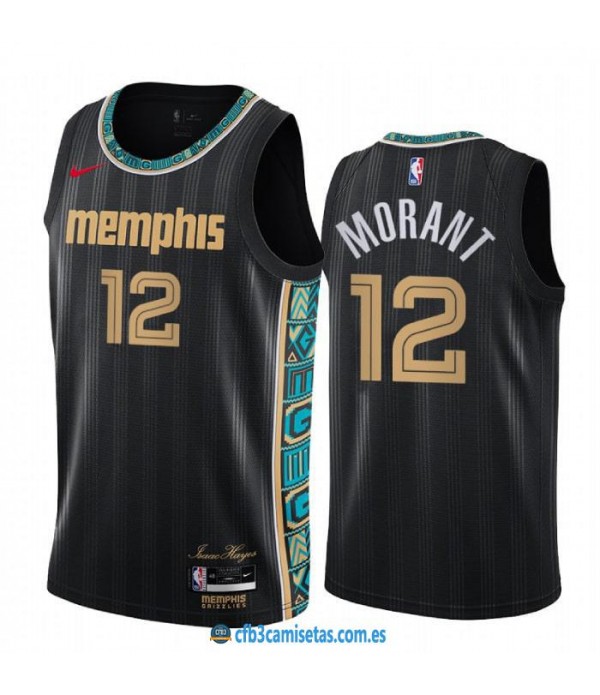 CFB3-Camisetas Ja morant memphis grizzlies 2020/21 - city edition