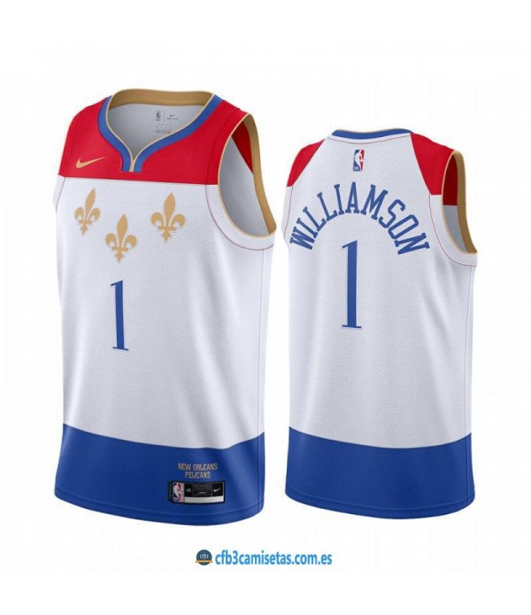 CFB3-Camisetas Zion williamson new orleans pelicans 2020/21 - city edition