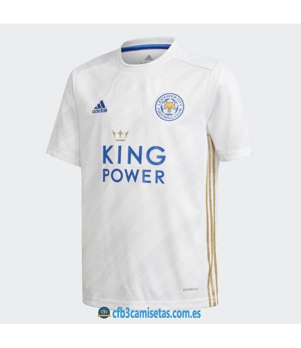 CFB3-Camisetas Leicester city 2a white equipación 2020/21