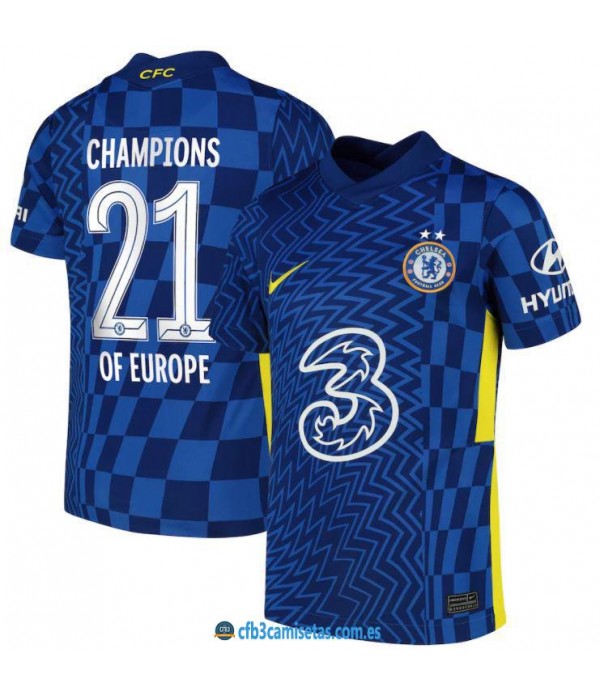 CFB3-Camisetas Chelsea 1a equipación 2021/22 - champions