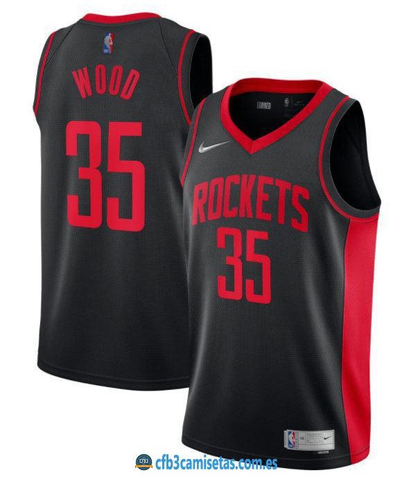 CFB3-Camisetas Christian wood houston rockets 2020/21 - earned edition