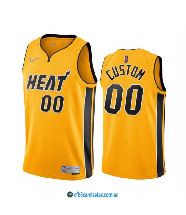 CFB3-Camisetas Custom miami heat 2020/21 - earned edition