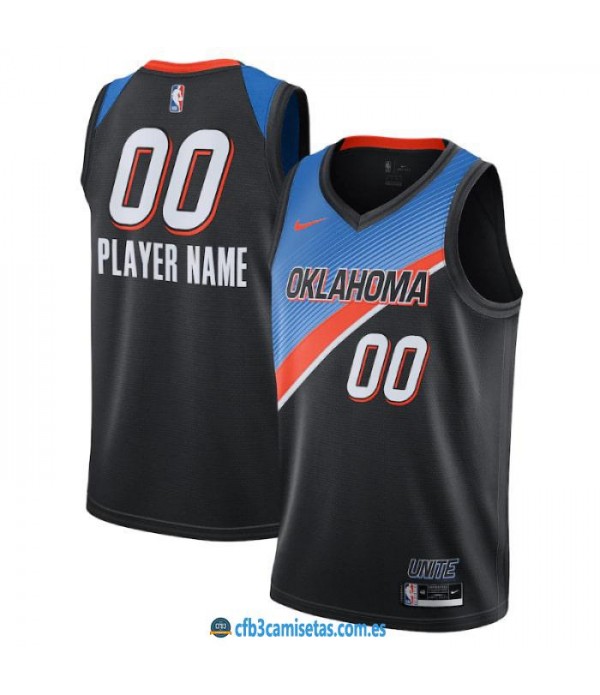 CFB3-Camisetas Custom okc thunder 2020/21 - city edition