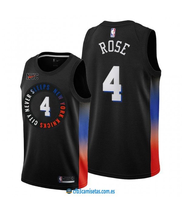 CFB3-Camisetas Derrick rose new york knicks 2020/21 - city edition