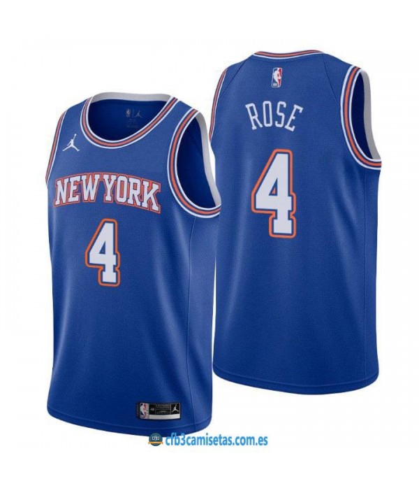 CFB3-Camisetas Derrick rose new york knicks 2020/21 - statement