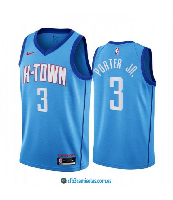 CFB3-Camisetas Kevin porter jr. houston rockets 2020/21 - city edition