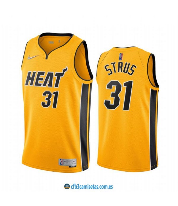 CFB3-Camisetas Max strus miami heat 2020/21 - earned edition