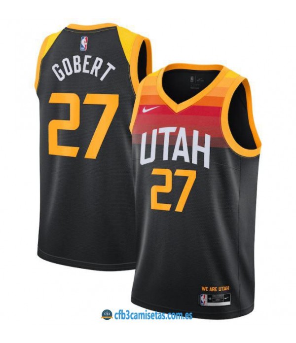 CFB3-Camisetas Rudy gobert utah jazz - city edition