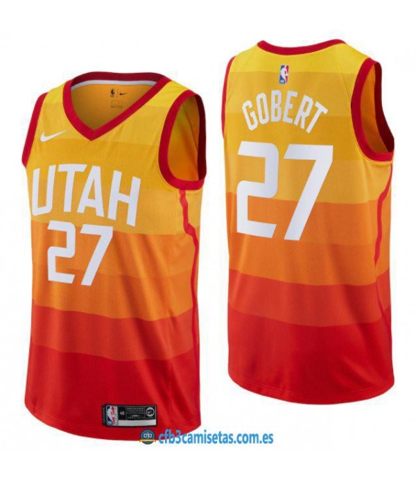 CFB3-Camisetas Rudy gobert utah jazz - city edition