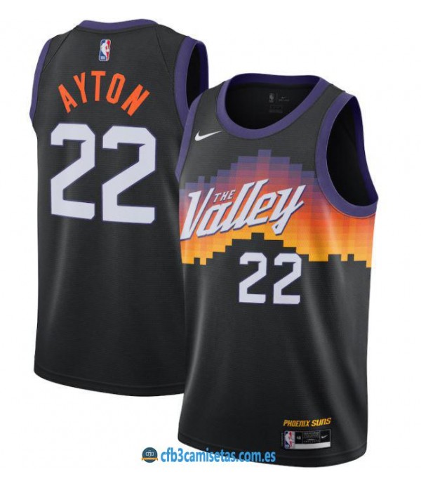 CFB3-Camisetas Deandre ayton phoenix suns 2020/21 - city edition