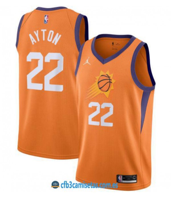 CFB3-Camisetas Deandre ayton phoenix suns 2020/21 - statement