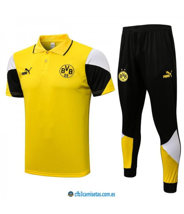 CFB3-Camisetas Polo pantalones borussia dortmund 2021/22