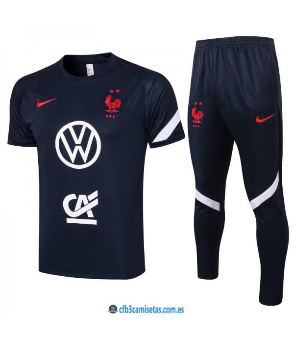 CFB3-Camisetas Camiseta pantalones francia 2021/22