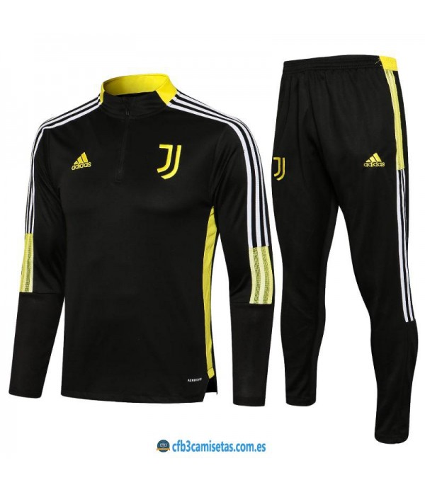 CFB3-Camisetas Chándal juventus 2021/22 negro