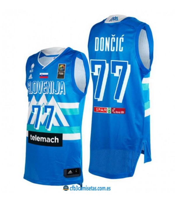 CFB3-Camisetas Luka doncic eslovenia 2021 jjoo - blue