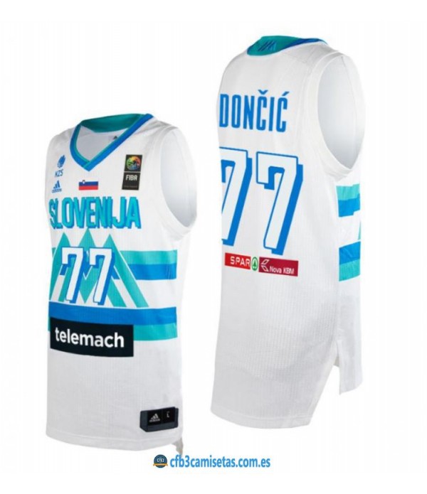 CFB3-Camisetas Luka doncic eslovenia 2021 jjoo - white