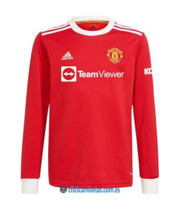 CFB3-Camisetas Manchester united 1a equipación 2021/22 ml