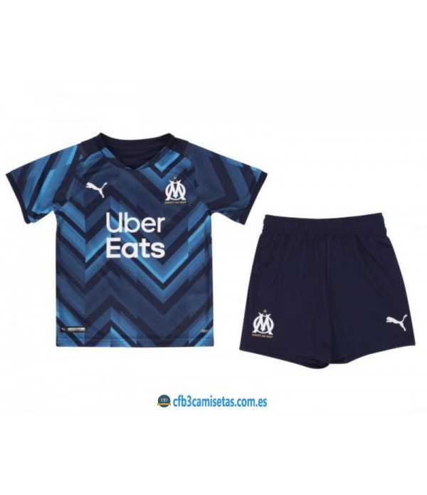 CFB3-Camisetas Olympique marsella 2a equipación 2021/22 - niÑos