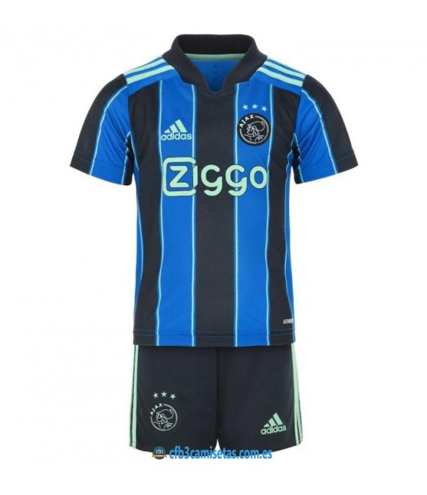 CFB3-Camisetas Ajax amsterdam 2a equipación 2021/22 - niÑos