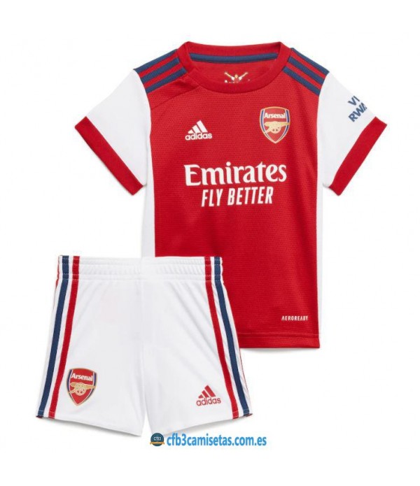 CFB3-Camisetas Arsenal 1a equipación 2021/22 - niÑos