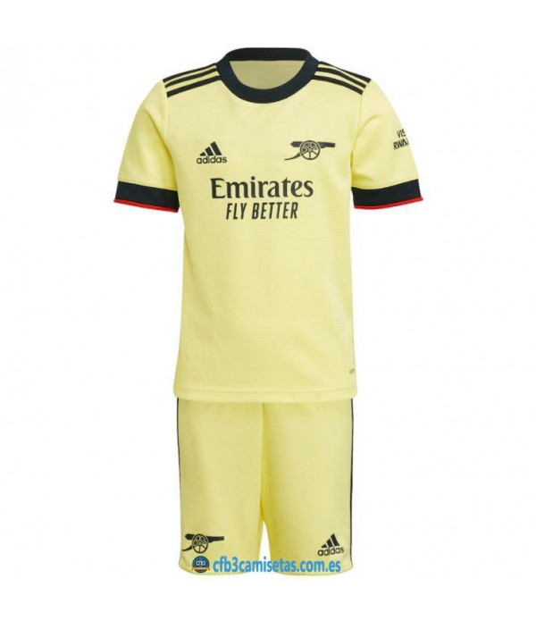 CFB3-Camisetas Arsenal 2a equipación 2021/22 - niÑos