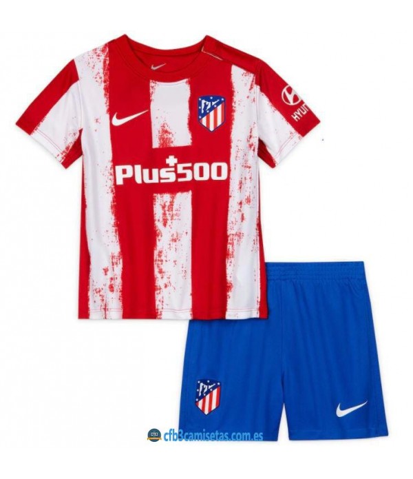 CFB3-Camisetas Atlético madrid 1a equipación 2021/22 - niÑos