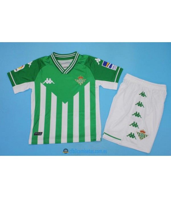 CFB3-Camisetas Betis 1a equipación 2021/22 - niÑos