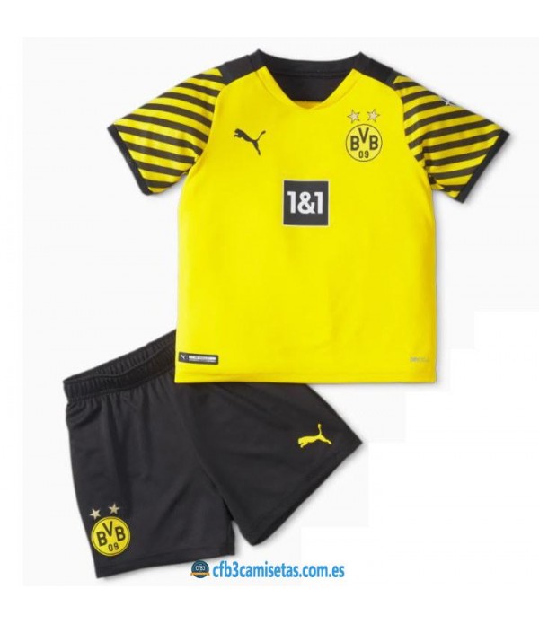 CFB3-Camisetas Borussia dortmund 1a equipación 2021/22 - niÑos