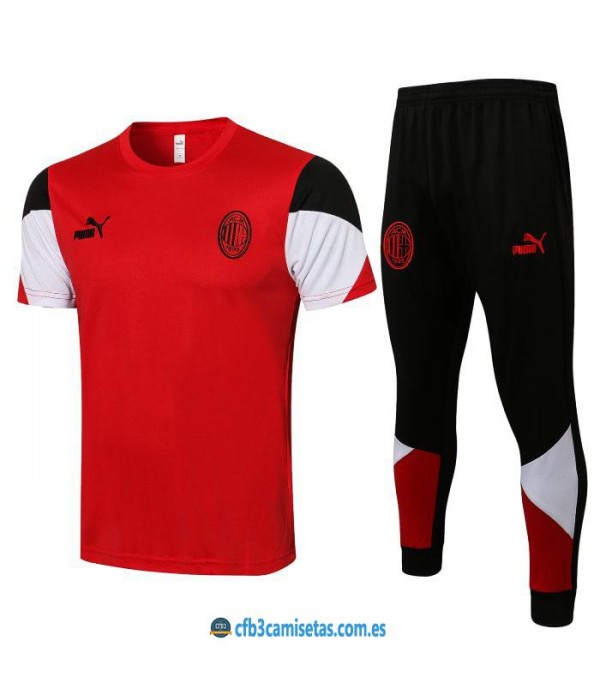 CFB3-Camisetas Camiseta pantalones ac milan 2021/22 red