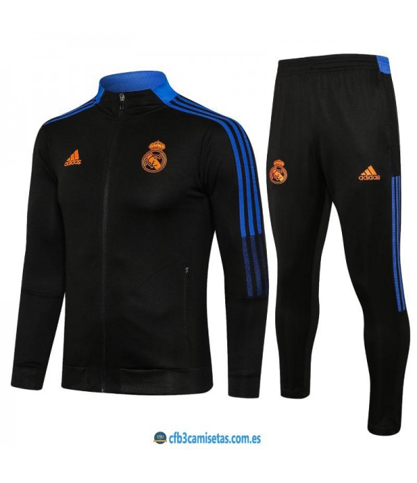 CFB3-Camisetas Chándal real madrid 2021/22 - black