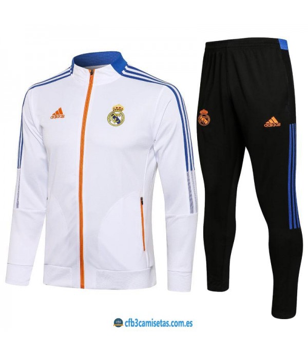 CFB3-Camisetas Chándal real madrid 2021/22 - white