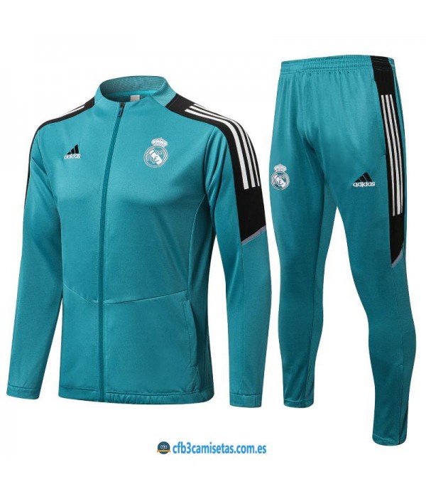 CFB3-Camisetas Chándal real madrid 2021/22 blue