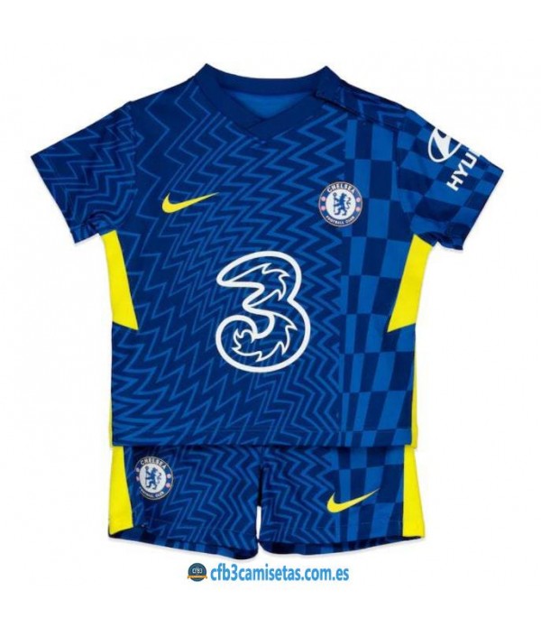 CFB3-Camisetas Chelsea 1a equipación 2021/22 - niÑos